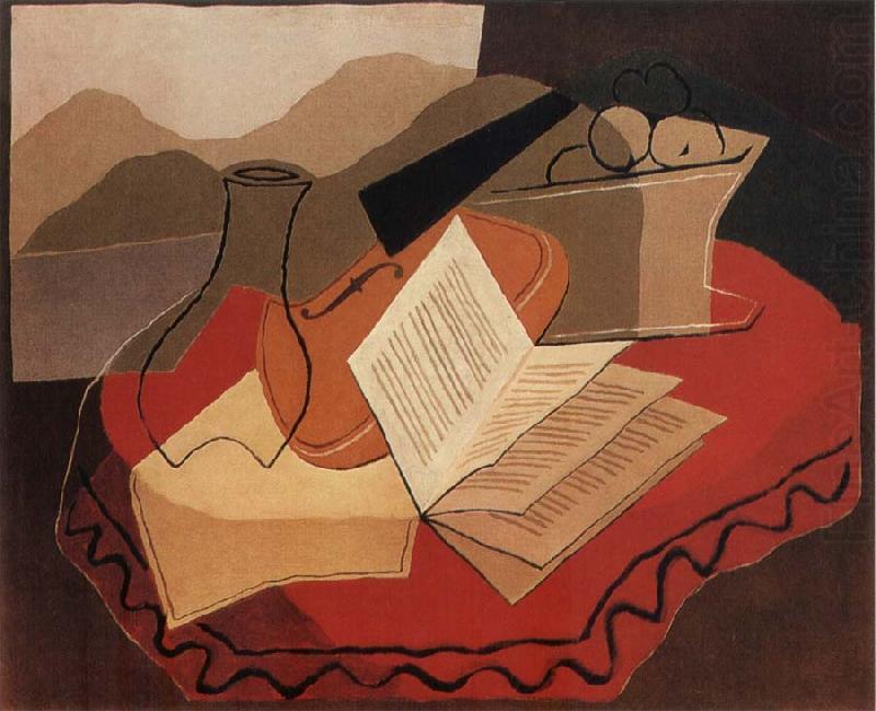 The Fiddle in front of window, Juan Gris